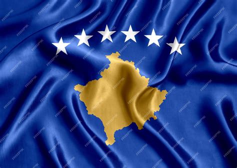 kosovo flagge hintergrund